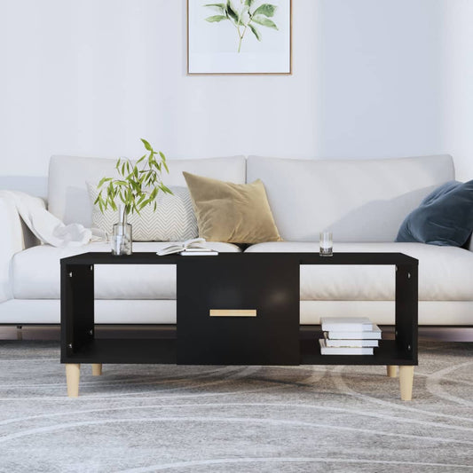 Salongbord Sofabord Svart 102x50x40 cm