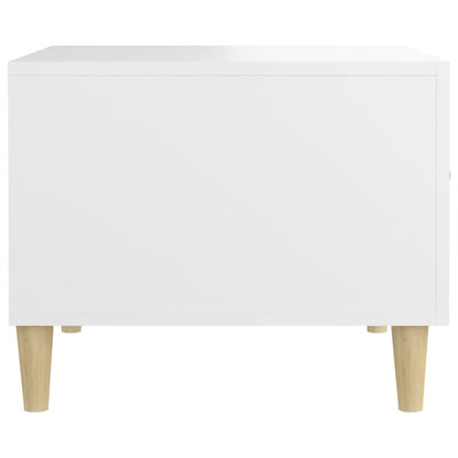 Salongbord Sofabord Hvit 2 stk 50x50x40 cm
