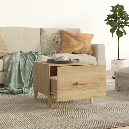 Salongbord Sofabord Sonoma Eik 2 stk 50x50x40 cm