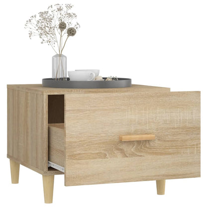 Salongbord Sofabord Sonoma Eik 2 stk 50x50x40 cm