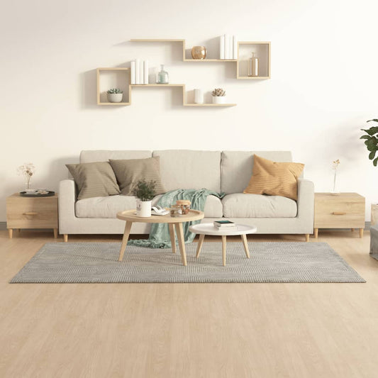 Salongbord Sofabord Sonoma Eik 2 stk 50x50x40 cm
