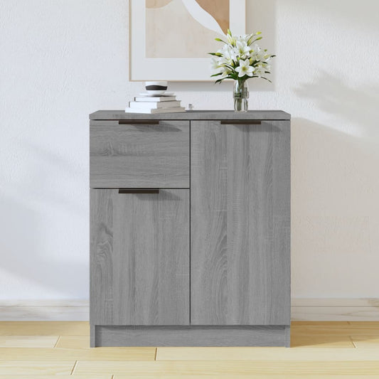 Skjenk grå sonoma 60x30x70 cm konstruert tre