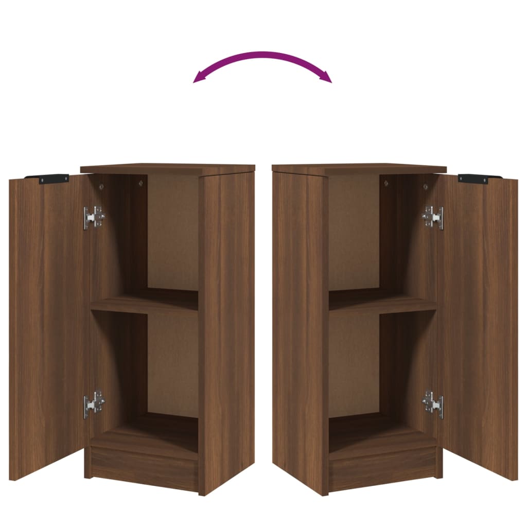 Skjenk brun eik 30x30x70 cm konstruert tre