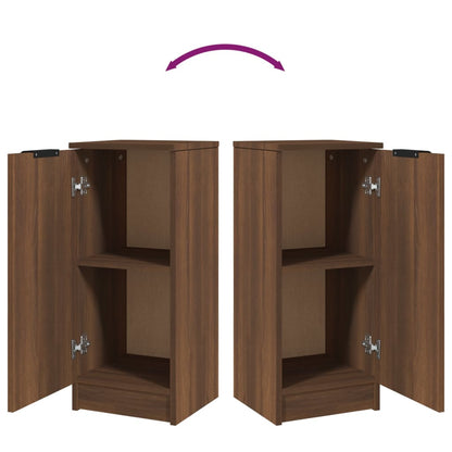 Skjenk brun eik 30x30x70 cm konstruert tre