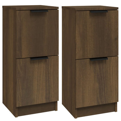 Kommode Brun Eik 2 stk 30x30x70 cm
