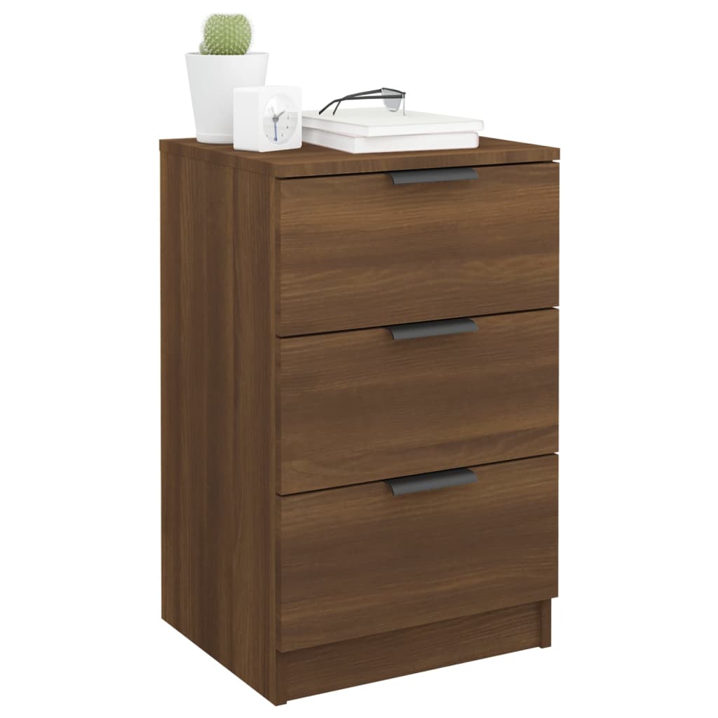 Nattbord Sengbord Brun Eik 40x36x65 cm