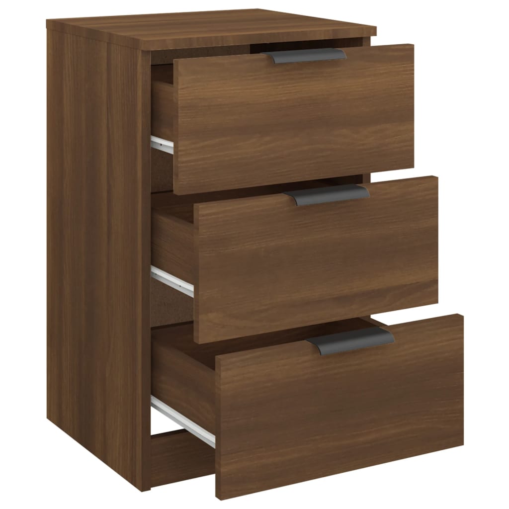 Nattbord Sengbord Brun Eik 40x36x65 cm