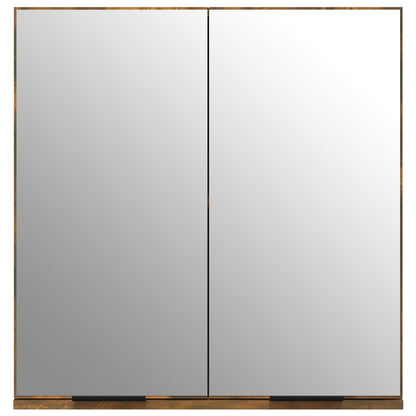 Baderomsspeil Speilskap til baderom Røkt Eik 64x20x67 cm