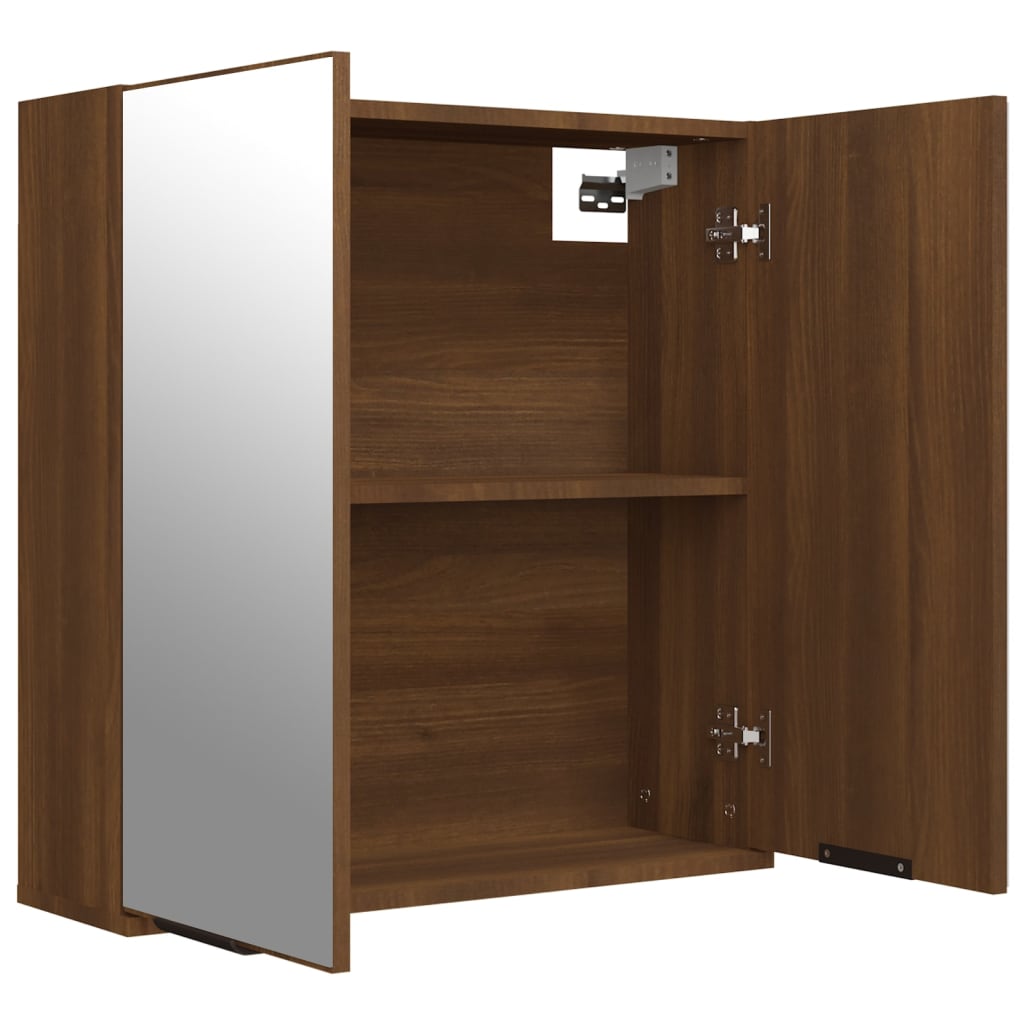 Badrumsspeil Brun Eik 64x20x67 cm