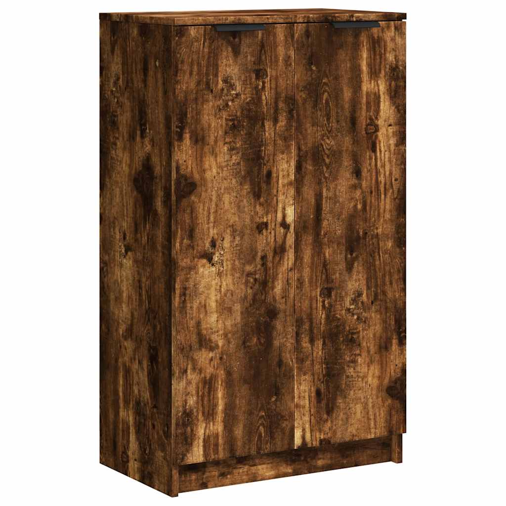 Skoskap Skohylle Skobenk Røkt Eik 59x35x100 cm