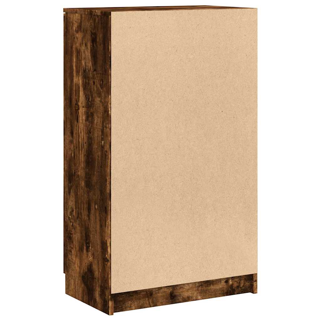 Skoskap Skohylle Skobenk Røkt Eik 59x35x100 cm