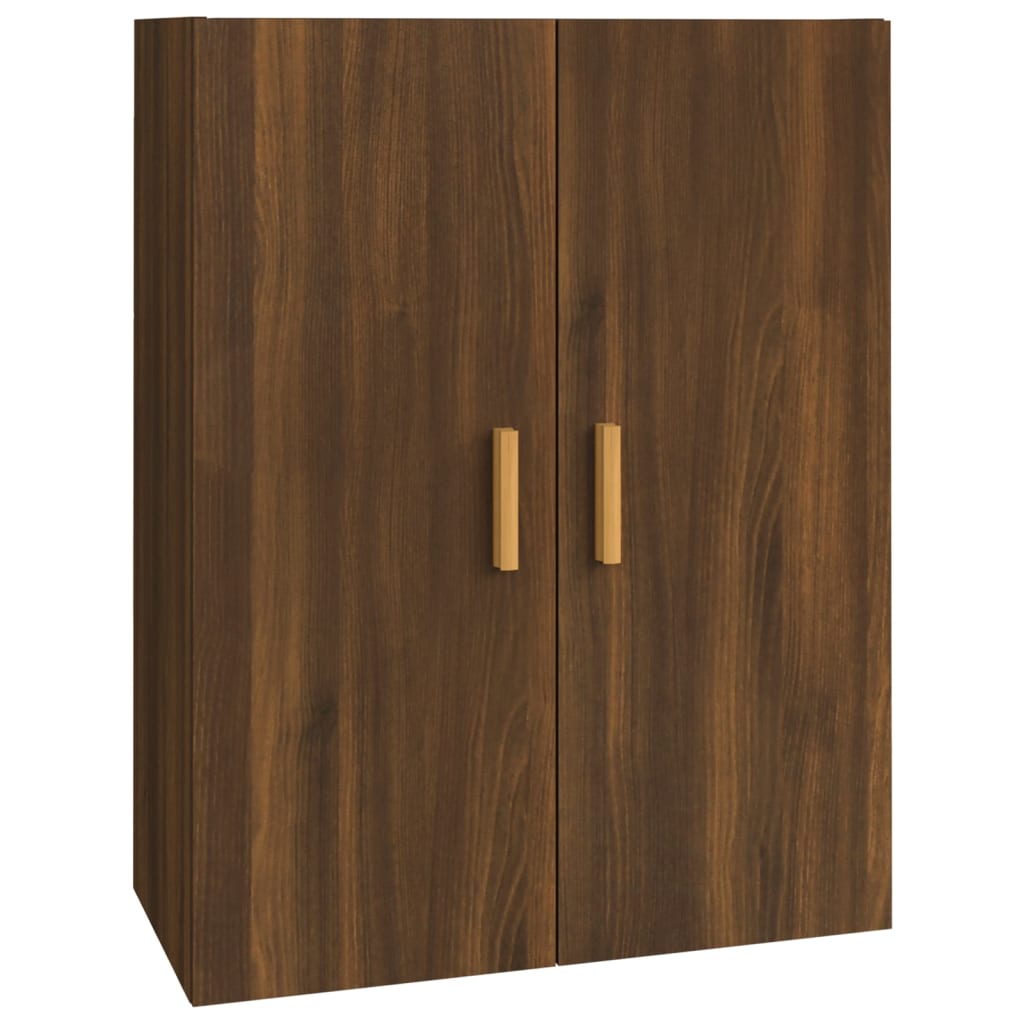 Vegghylle Brun Eik 69,5x34x90 cm