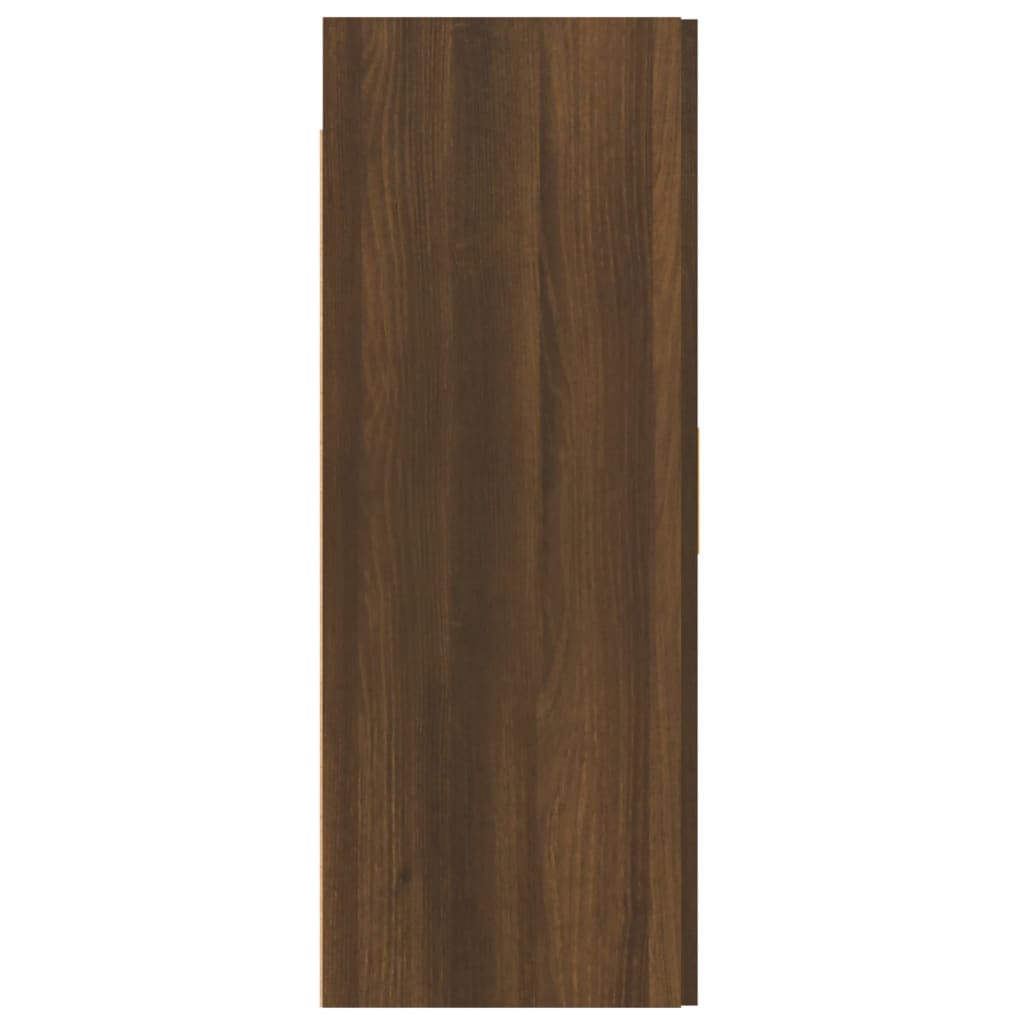 Vegghylle Brun Eik 69,5x34x90 cm