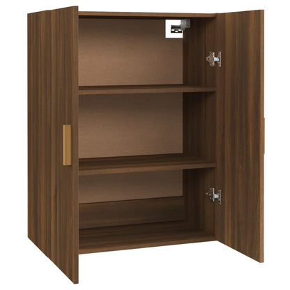 Vegghylle Brun Eik 69,5x34x90 cm