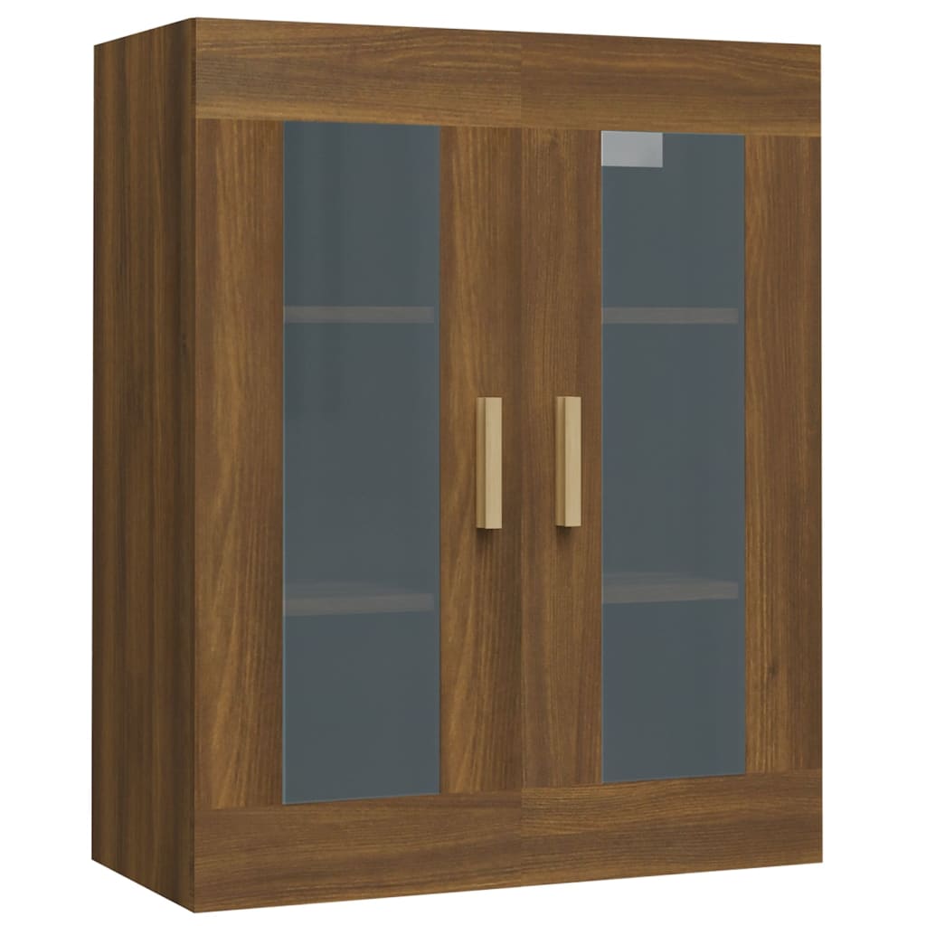 Vegghylle Brun Eik 69,5x34x90 cm