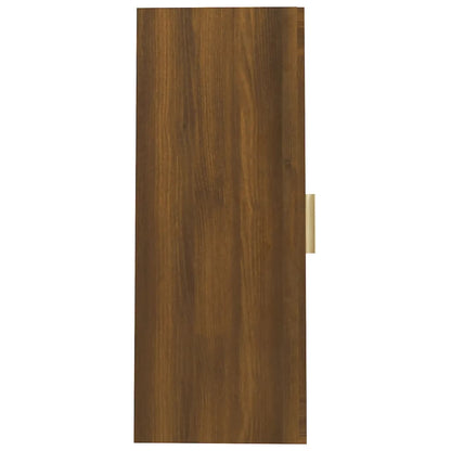 Vegghylle Brun Eik 69,5x34x90 cm