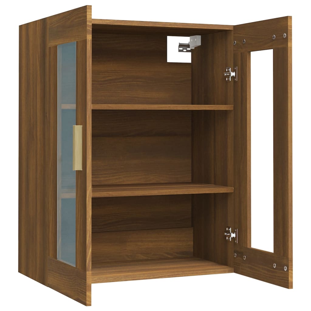 Vegghylle Brun Eik 69,5x34x90 cm