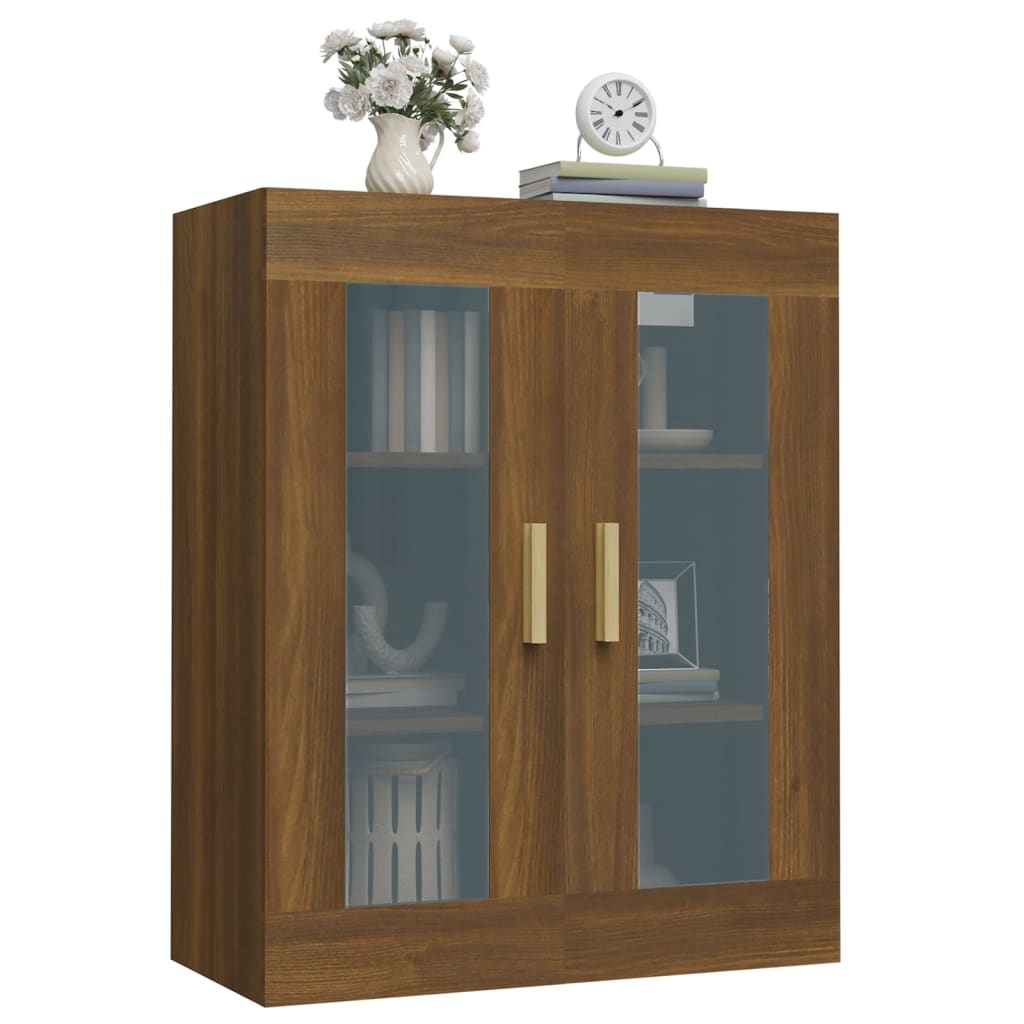 Vegghylle Brun Eik 69,5x34x90 cm