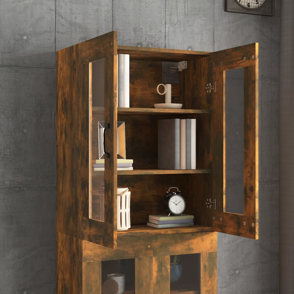 Vegghylle Røkt Eik 69,5x34x90 cm
