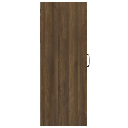 Vegghylle Brun Eik 69,5x34x90 cm