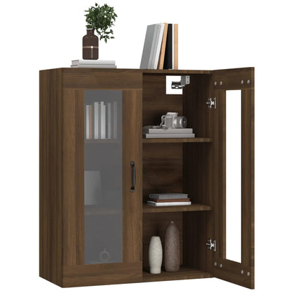 Vegghylle Brun Eik 69,5x34x90 cm