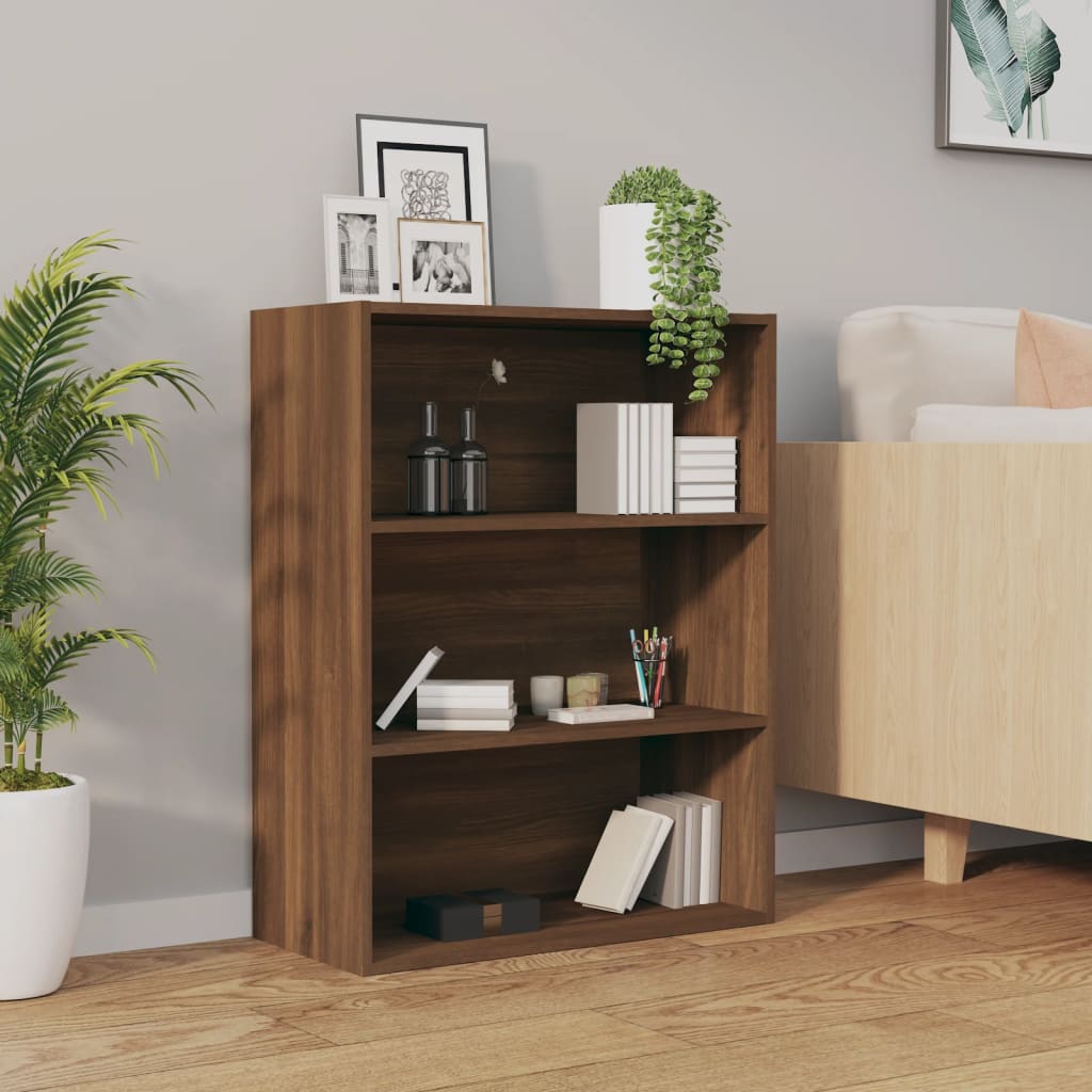 Vegghylle Brun Eik 69,5x32,5x90 cm