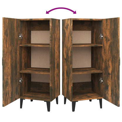 Skjenk røkt eik 34,5x34x90 cm konstruert tre