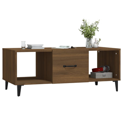 Salongbord Sofabord Brun Eik 102x50x40 cm