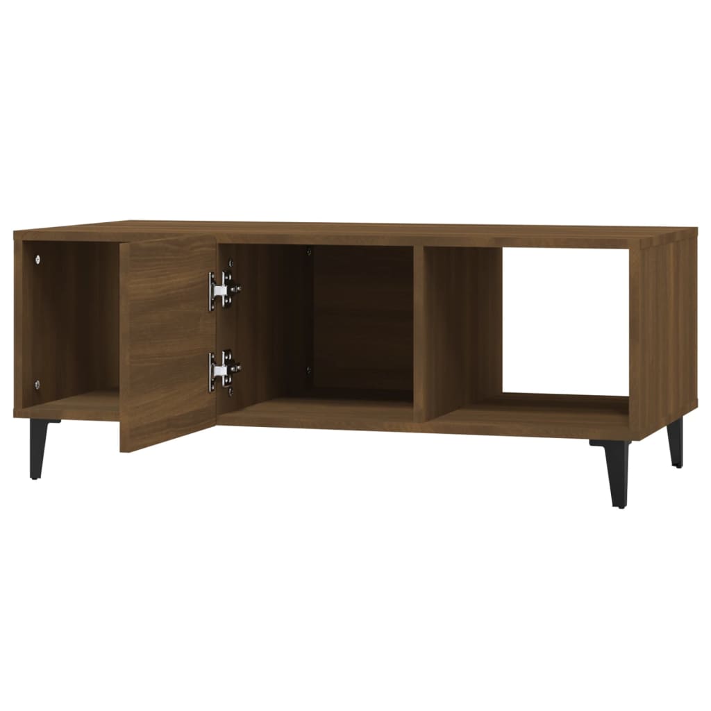 Salongbord Sofabord Brun Eik 102x50x40 cm