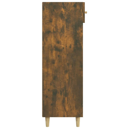 Skoskap Skohylle Skobenk Røkt Eik 60x35x105 cm