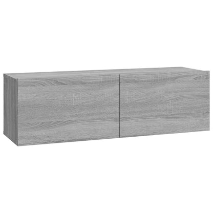 TV-Møbel Grå Vegghengte TV-benker Sonoma Grå 100x30x30 cm