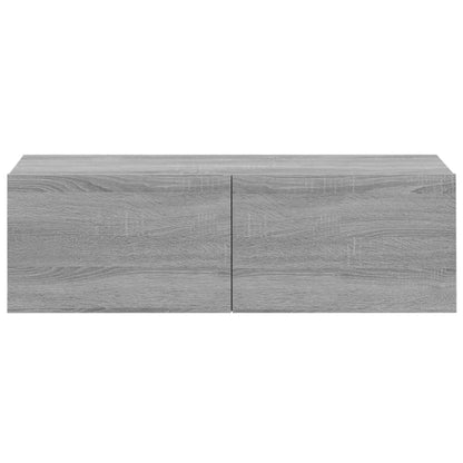 TV-Møbel Grå Vegghengte TV-benker Sonoma Grå 100x30x30 cm