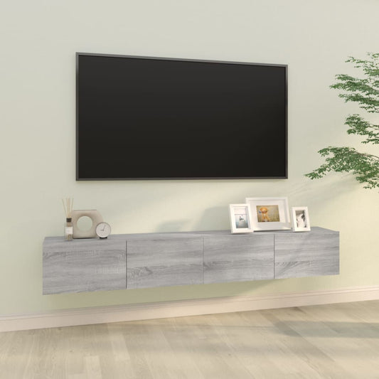 TV-Møbel Grå Vegghengte TV-benker Sonoma Grå 100x30x30 cm