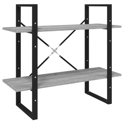 Bokhylle Sonoma Grå 5 etasjer 80x30x175 cm