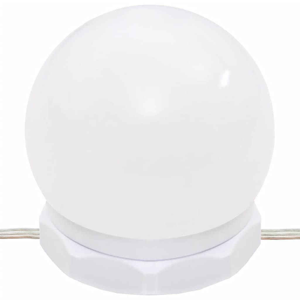 Sminkebord Svart Sett LED