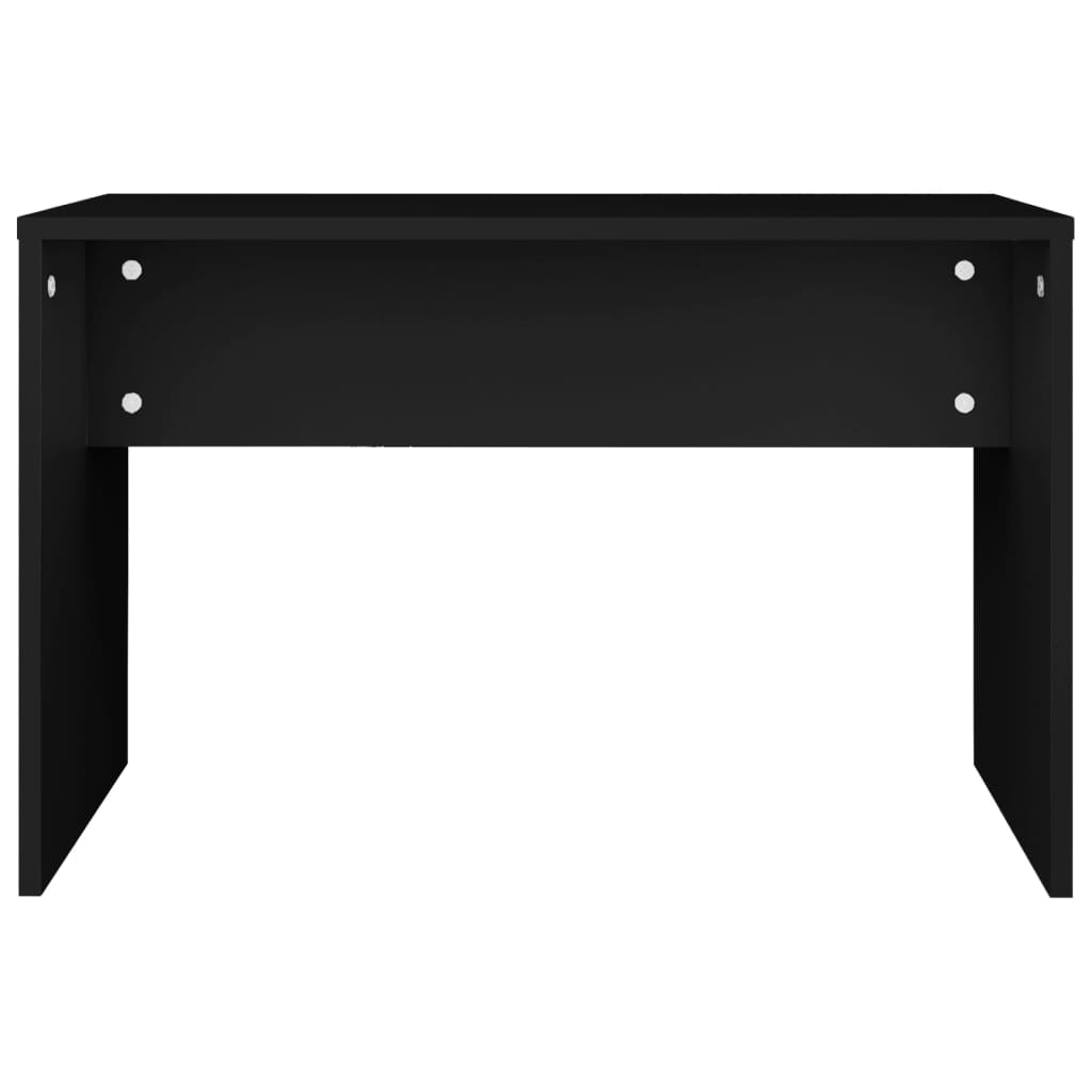 Sminkebord Svart Sett 74,5x40x141 cm