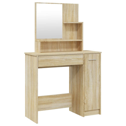 Sminkebord Sonoma Eik Sett 86,5x35x136 cm