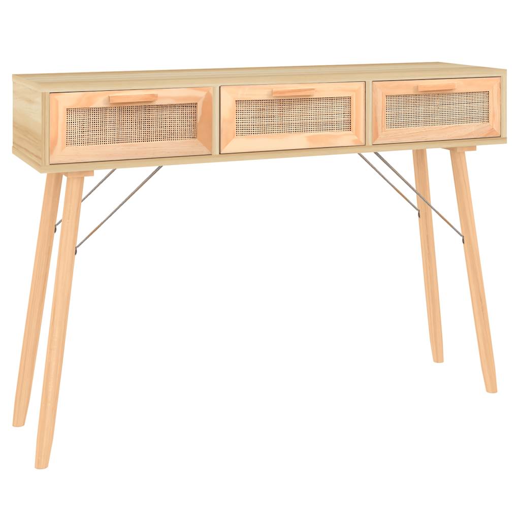 Avlastningsbord Konsollbord Tre Brun 105x30x75 cm heltre furu og naturrotting