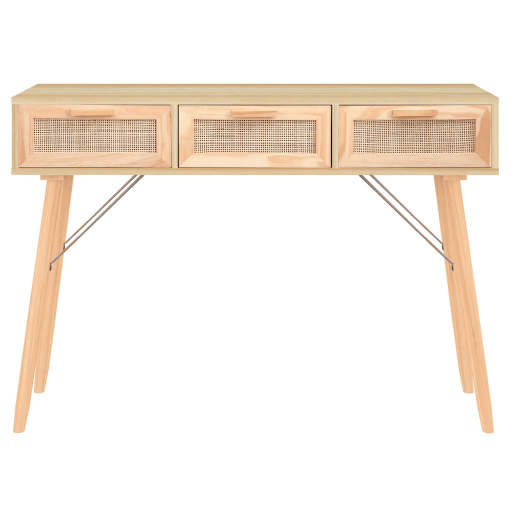 Avlastningsbord Konsollbord Tre Brun 105x30x75 cm heltre furu og naturrotting