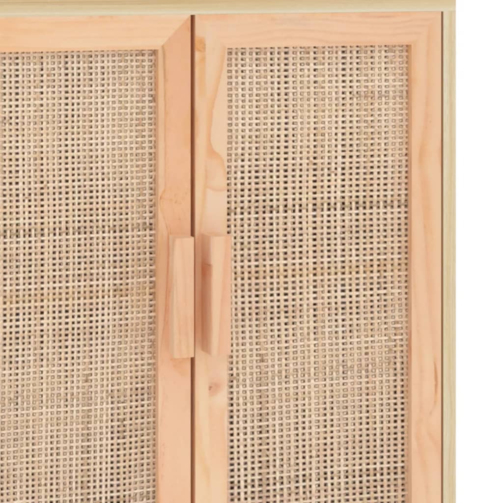 Skjenk Brun 60x30x70 cm heltre furu og naturrotting