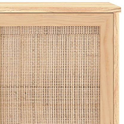 Skjenk Brun 105x30x60 cm heltre furu og naturrotting