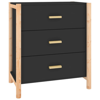 Skjenk Svart 62x38x70 cm
