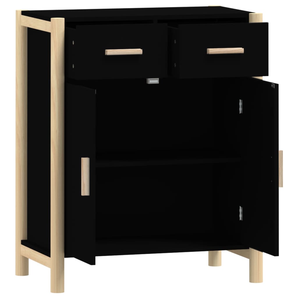 Skjenk Svart 62x38x75 cm