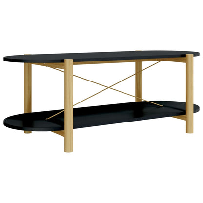 Salongbord Sofabord Svart 110x48x40 cm