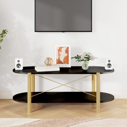 Salongbord Sofabord Svart 110x48x40 cm