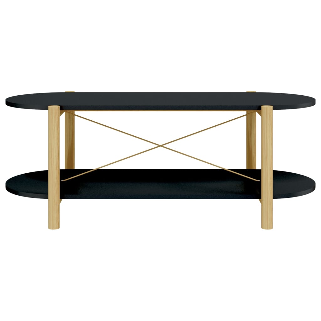 Salongbord Sofabord Svart 110x48x40 cm
