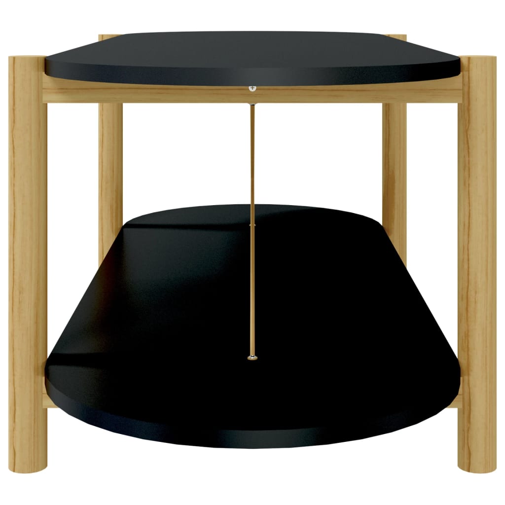 Salongbord Sofabord Svart 110x48x40 cm