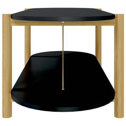 Salongbord Sofabord Svart 110x48x40 cm