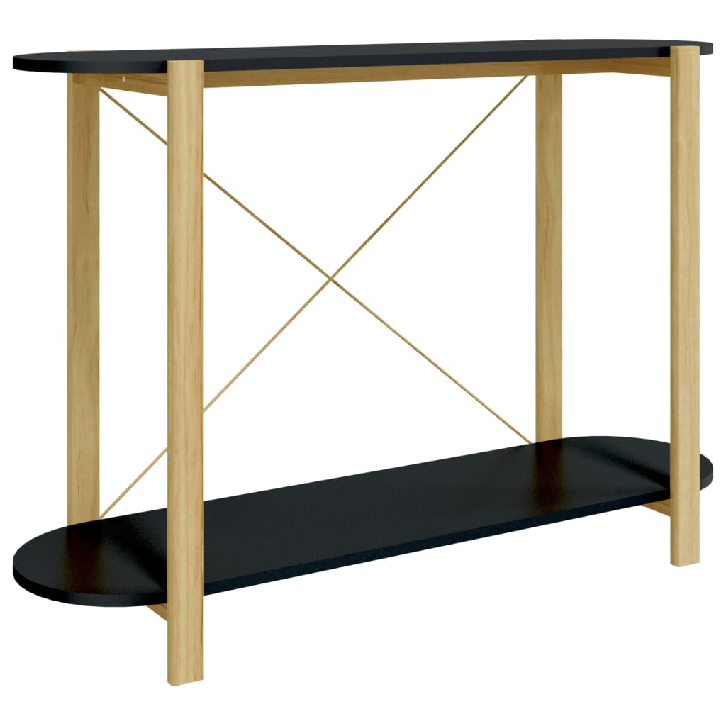 Avlastningsbord Konsollbord Svart 110x38x75 cm
