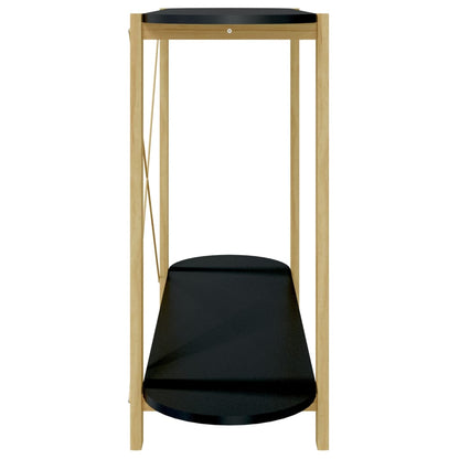 Avlastningsbord Konsollbord Svart 110x38x75 cm